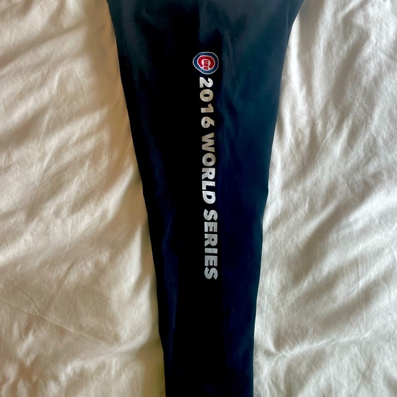 SUPER COMFY 2016 Cubs World Series black leggings. Brand new, never worn. - Picture 1 of 4